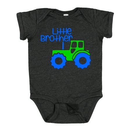 

Inktastic Little Brother Tractor Gift Baby Boy Bodysuit