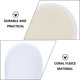 thumbnail image 2 of 24 pares de pantuflas desechables antideslizantes de lana coralina para el hogar (blanco), 2 of 8