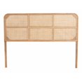 thumbnail image 3 of bali & pari Lainer Bayur Wood and Natural Bamboo BOHO Headboard, Queen Size, Natural Brown, 3 of 8