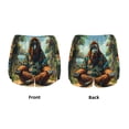 thumbnail image 3 of Daiia Forest Meditating Gorilla Pattern Women's 2 in 1 Running Shorts - Lightweight Athletic Workout Gym Yoga Shorts Liner with Phone Pockets-Large, 3 of 7