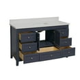 thumbnail image 2 of Abbey 60" Single Bathroom Vanity with Marine Gray Cabinet and Quartz Top, 2 of 6