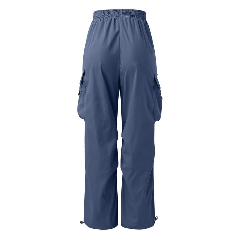 NIEWTR Men Track Parachute Pants Y2k Baggy Sweatpants