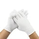 thumbnail image 1 of Guantes blancos hidratantes de algodón para dormir durante la noche, tela blanca de inspección de primera calidad, pulsera segura para terapia de spa sensible e irritada con piel seca para eccema (10 JAMW Sencillez, 1 of 4