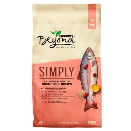 Purina Beyond Simply Salmon & Whole Brown Rice Recipe Adult Dry Cat Food - 6 lb. Bag