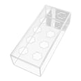 thumbnail image 2 of Centros de mesa con jarrones rectangulares, jarrones de acrílico rectangulares, jarrones bajos transparentes 25cmx10cmx6.5cm, 2 of 9