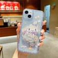 thumbnail image 1 of Cinnamoroll Sanrio-funda de teléfono con soporte de arena movediza para Iphone 15, 11, 12, 13, 14 Pro Max, Mini, X, Xs, Xr, 7, 8 Plus, SE, cubierta a prueba de golpes, 1 of 4