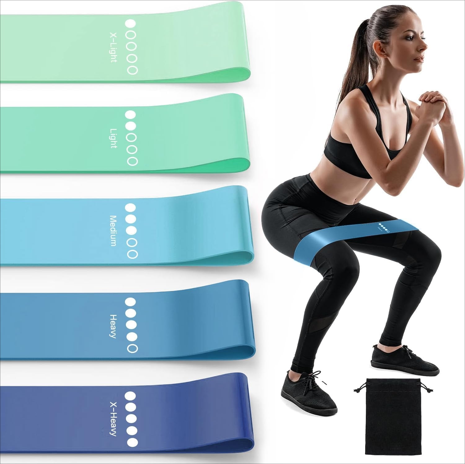 THERABAND Flex Bands Dual Loops, Physical Therapy Exercise