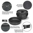 thumbnail image 3 of Batería de cocina Juego de utensilios de cocina para acampar, ligero, portátil, sartén, hervidor, ta Tomshoo Batería de cocina, 3 of 7
