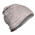 thumbnail image 1 of Vintage Unisex Beanie, Retro Bohemian Floral, Hiking Outdoors, Red Blue White, by Ambesonne, 1 of 1