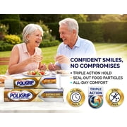 Poligrip Super Extra Dental Care Denture All-Day Adhesive Cream, Zinc Free, 2.2 oz
