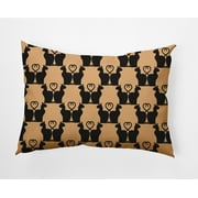 Simply Daisy 14" x 20" Cat Clowder Indoor/Outdoor Polyester Throw Pillow, Pale Gold