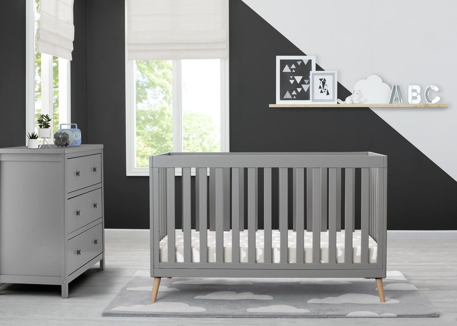 Delta Children Tucker 4-in-1 Convertible Crib, 1 Crib