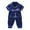 Navy, variant on QUOTAY Toddler Pajamas for Kids Baby Boys and Girls Satin Button Down Short Sleeve Shirt and Long Pants Silk Pajamas Sleepwear Set Navy,2-3 Years