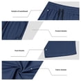 thumbnail image 4 of fatyb Mens Athletic Pants Mesh Elastic Waist Drawstring Sports Pants Breathable Workout Running Pants, 4 of 7