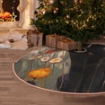 thumbnail image 5 of Lukts Black Cat in Wildflowers Print Color Life Christmas Tree Skirt, Winter Holiday Tree Mat Decoration ,Can be Used as A Shawl-36", 5 of 6