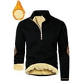 thumbnail image 6 of Rggeeun Sweatshirts For Men Thickened Zipper Sweatshirt Jacket Stylish Stand Collar Long Sleeve Cardigan For Casual Streetwear, 6 of 7