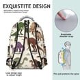 thumbnail image 5 of Cute Dinosaur Pattern Backpack for School,Cute School Bag,Schoolbag with Adjustable Shoulder Straps & Padded Back,15.3"x11"x7.1".﻿, 5 of 6