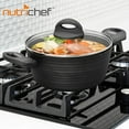 thumbnail image 6 of NutriChef Cooking Pot with Lid - Non-Stick Cookware with Metallic Ridge-Line Pattern, 2 Quart, 6 of 7