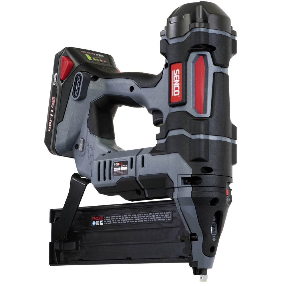 SENCO 10N0001N Fusion 18V Lithium-Ion 2-1/2 in. Cordless 16 ga. Straight Finish Nailer (1.5 Ah)