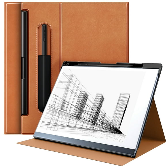 Slim Case for Remarkable 2 Paper Tablet 10.3" 2020 Released Multiple Viewing Angles Folding Case with Pen Holder for Remarkable2 Brown for Remarkable 2