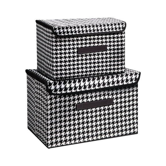 Ohufall Foldable Non-Woven Organizer Storage Box For Dormitory Clothes Clutter With Storage For Closet Small Closet Organizers