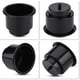 thumbnail image 1 of Soporte para vasos de barco, portavasos empotrado en vaso de plástico Soporte para latas de bebidas con drenaje Botella de bebida universal Portavasos Inserto marino con orificio de drenaje(negro), 1 of 5