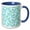 Blue/White, variant on 3drose, Colorful Mosaic Pattern Background - Abstract Vector Graphic, 11oz Two-tone Yellow Mug