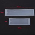 thumbnail image 5 of Qiilu DIY Bookmark,2pcs/set DIY Bookmark Mould Rectangle Silicone Mold Making Epoxy Resin Jewelry Craft Tool   ,Pendant Mold, 5 of 5