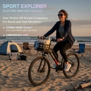 Electric Bike for Adults – 26 Commuter/Mountain Ebike with 750W Peak Motor, 25MPH, 40+ Miles, 576Wh Removable Battery, 7-Speed, UL2849