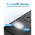 thumbnail image 5 of Outdoor Power Bar Waterproof, Weatherproof Surge Protector with 6Ft Extension Cord and 3 Wide Outlets, IPX6 Grade, 5 of 5