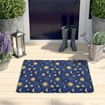 thumbnail image 2 of Blue Gold Sun Moon Star Zodiac Flannel Non Slip Door Rugs,Washable Door Mats Indoor,Decorative Door Mats,Dirt-Resistant and Absorbent Doormat for Entrance,Bedroom,Kitchen,Bathroom,23.5"x16", 2 of 5