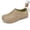 Khaki, variant on TUOYUAN Chef Clogs EVA Upper Round Toe Slip On Non Slip Work Shoes for Men Women Kitchen Oil Resistant Professional Footwear US :8