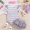 thumbnail image 7 of Gerichy Girls Summer Outfits, Girl's 2 Piece Outfits Heart Print Puff Sleeve Crop Top And Layered Skirt Set, 7 of 7