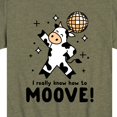 thumbnail image 3 of Instant Message - Watch Me Moove Disco Cow - Toddler & Youth Short Sleeve Graphic T-Shirt, 3 of 6
