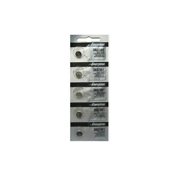 5 Pcs Energizer 362 / 361 Coin Watch Batteries SR721SW SR721W 1.55V Silver Oxide