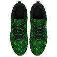 thumbnail image 2 of St Patricks Day Shoes for Women Breathable Running Sneakers Men Green Four Leaf Clover Shoes for Irish Festival Gift Black Size 7, 2 of 5