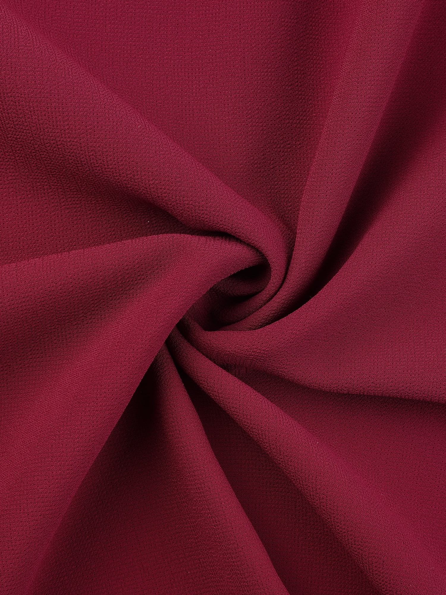 DARING DIVA Women's Plus Chiffon Ruffle Double-Layered Top 4X Burgundy