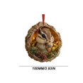 thumbnail image 1 of Árbol de Navidad Decoraciones 10cm Bosque Animales Decoración Árbol de Navidad Colgante Regalo de Vacaciones, 1 of 6