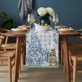 thumbnail image 2 of Easter Table Runner - 72 Inch Long, Kitchen Dining Table Runner Dresser Scarves, Spring Blue Gnomes Rabbit Eggs Floral Buffalo Plaid Farmhouse Decor for Coffee Tables Wedding Party Banquet, 2 of 8