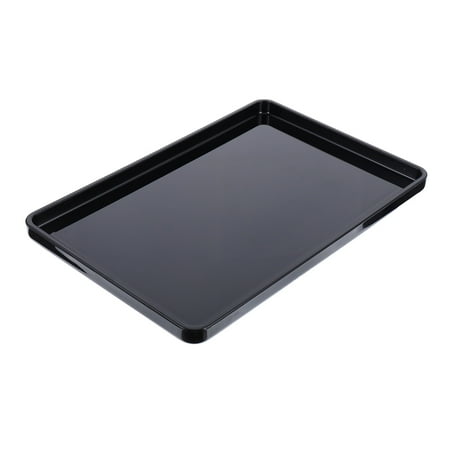 

1 Pc Acrylic Food Plate Simple Towel Tray Versatile Bread Tray (Black)