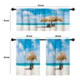 thumbnail image 4 of LALILO Kitchen Curtains and Valances Set of 3 36" Straw Window Treatment Tiers for Window Decor, 4 of 5
