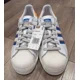 thumbnail image 2 of Ad-id-as Originals Superstar Athletic Shoes Mens Size 8.5 White Blue Orange FZ6476, 2 of 6