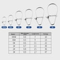 thumbnail image 5 of NIBOLOG 100Pcs Lure Gourd Pin Stainless Steel Fishing Snaps Durable Corrosion-resistant Fishing Gear Connector for outdoor, 5 of 7