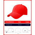 thumbnail image 3 of Pixilay Adjustable Red Baseball Cap for Little Girls, 3 of 5