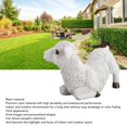 thumbnail image 3 of Resin Sheep Ornament, Vivid Fine Crafted Garden Sheep Statue with Multipurpose Use, Water Proof Material for Relatives, Friends, Children, Festival Present and, 3 of 7