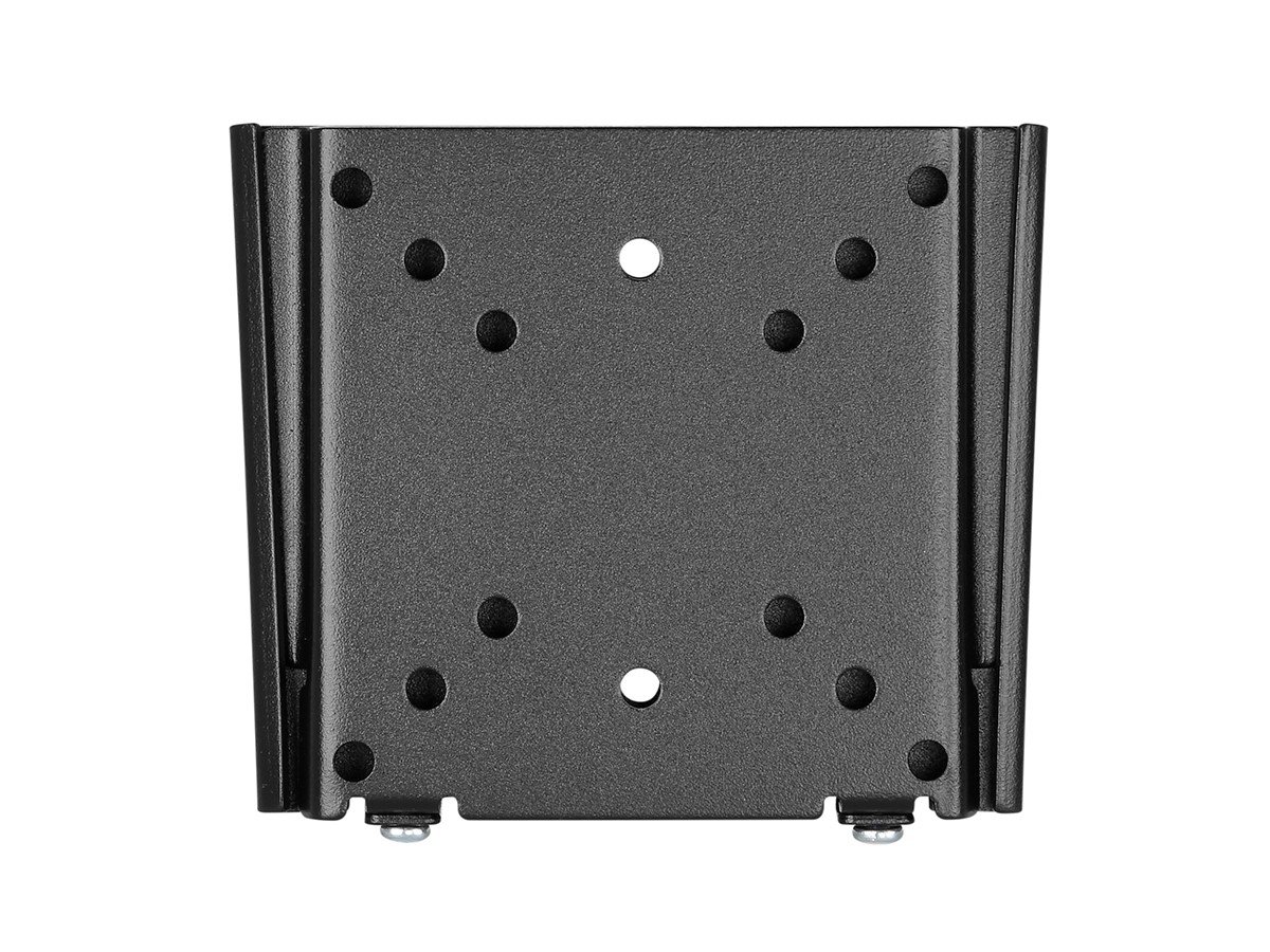 Monoprice Titan Series Fixed Mini Wall Mount For Small 13" - 27" Inch TVs Displays, Max 66 LBS. 75x75 to 100x100, Silver, RoHS Compliant