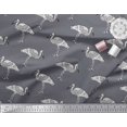 thumbnail image 2 of Soimoi Polyester Crepe Fabric Heron Block Fabric Prints by Yard 52 Inch Wide, 2 of 3