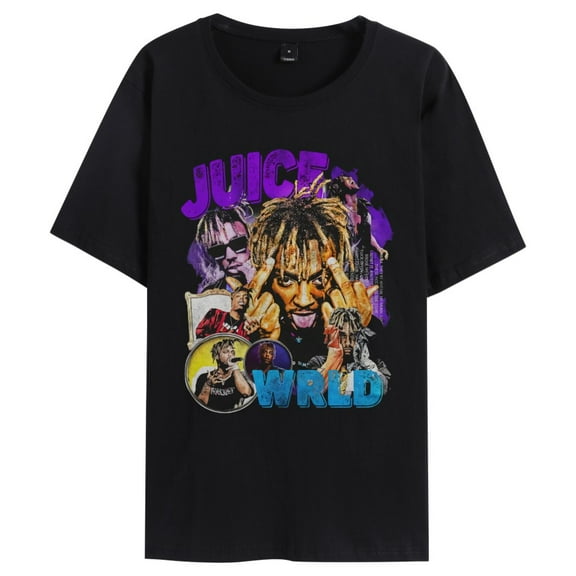 Leveorch Juice WRLD Vintage T Shirt Graphic Tee Tops Comfort Cotton Men Women Tops Streetwear Summer Tees