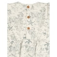 thumbnail image 3 of Modern Moments By Gerber Baby Girl Cotton Romper with Waistline Ruffle, Sizes 0/3 Months - 24 Months, 3 of 7