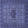 thumbnail image 1 of Ahgly Company Indoor Square Persian Blue Traditional Area Rugs, 7' Square, 1 of 4